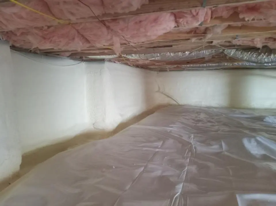 Crawl space encapsulation with closed-cell spray foam for Spray Foam Roofing in Williamsport